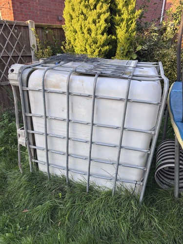 Used ibc tank with - with, metal